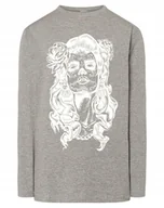 Koszulki i topy damskie - Longsleeve męski nadruk kobieta CZASZKA r.4XL - miniaturka - grafika 1