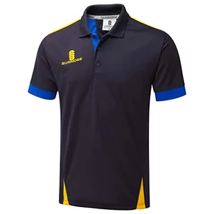 Surridge Sports Surridge Sports Męska koszulka polo z ostrzem, granatowy/królewski/bursztynowy, rozmiar 3XL SUR366NA/RO/AMB-XXXL - Koszulki męskie - miniaturka - grafika 1