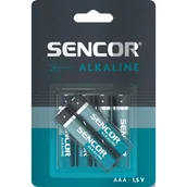 Baterie i akcesoria - Bateria alkaliczna, AAA (LR03), AAA, 1.5V, Sencor, blistr, 6-pack - miniaturka - grafika 1