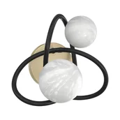 Lampy ścienne - Dekoracyjny kinkiet z dwoma kloszami MB4922-2-EBGN z serii NISYRO (｡◕‿◕｡) NAJTANIEJ W POLSCE !! DODATKOWY RABAT W KOSZYKU (｡◕‿◕｡) NAPISZ MAILA LUB ZADZWOŃ SKLEP@KAJA.COM.PL (｡◕‿◕｡) OFICJALNY DYSTRYBUTOR (｡◕‿◕｡) 30 LAT NA RYNKU (｡◕‿◕｡) - miniaturka - grafika 1