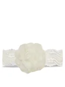 Czapki dla dzieci - Jamiks Opaska materiałowa Madeline JLG031 Écru - miniaturka - grafika 1