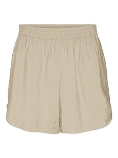 VERO MODA Damskie szorty VMLENA HW WVN Noos, Irish Cream, L, Irish Cream, L - Spodenki damskie - miniaturka - grafika 1