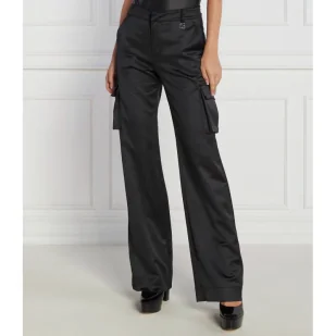 Gaëlle Paris Spodnie cargo | flare fit - Spodnie damskie - miniaturka - grafika 1