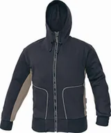 Odzież robocza - CERVA STANMORE - bluza z kapturem regulowanym za pomocą sznurka - zielony-czarny 3XL - miniaturka - grafika 1