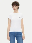 Koszulki i topy damskie - Pepe Jeans T-Shirt PL506037 Biały Regular Fit - miniaturka - grafika 1