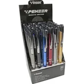 Długopisy - Długopis automat. Pioneer niebieski (36szt) - Titanum - miniaturka - grafika 1