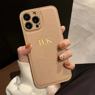 Inne - TEMU Spersonalizowane Etui na Telefon dla 15 14 11 15 14 Plus z Imieniem i Inicjałami, 3D Wytłoczone Grawerowane Złote Tłoczenie, Luksusowe Etui z - miniaturka - grafika 1