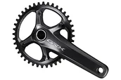 Części rowerowe - Shimano Shimano GRX FC-RX810 Mechanizm korbowy 1x11 40 zębów, black 175mm 2020 Korby I-FCRX8101EXB0 - miniaturka - grafika 1