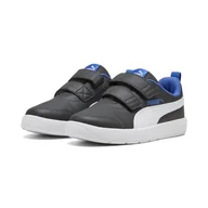 Buty dla dziewczynek - PUMA Trampki dziecięce unisex Courtflex V3 V Ps, Ciemnoszary PUMA Biały Górski Niebieski, 33 EU - miniaturka - grafika 1