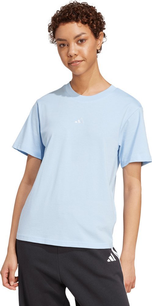 Adidas Koszulka damska adidas Essentials Small Logo jasnoniebieska JY4962 M