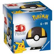 Puzzle - Ravensburger PUZZLE Puzzle 11266 3D Puzzle 11266-Puzzle-Ball Pokéballs-Hyperballs-[EN] Ultra Ball 54 części dla fanów Pokémon od 6 lat, biały 11266 - miniaturka - grafika 1
