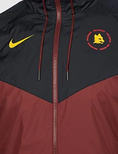 Nike Męska kurtka sportowa ROMA M NSW WR WVN AUT, ciemna drużyna czerwona/czarna/ciemna drużyna czerwona/(Uniwersytet Gold) (bez sponsora), XS - Kurtki męskie - miniaturka - grafika 1