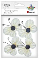 Zabawki kreatywne - Dekoracje papierowe Motyle 3D białe 4szt Titanum - miniaturka - grafika 1