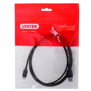 Unitek USB 3.0 Typu A USB Typu C 1,5m czarny C14103BK-1.5M - Kable komputerowe i do monitorów - miniaturka - grafika 1