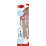 Butelki dla niemowląt - Nuk Butelka z wskaźnikiem temp. 6-18m First Choice 10216248 300 ml - miniaturka - grafika 1