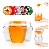 Pojemniki kuchenne - 8 szt Słoiki na przetwory grzyby miód ogórki 550 ml słoiczki słoik szklany - miniaturka - grafika 1