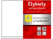 Etykiety do drukarek - Etykiety samoprzylepne A4 100 arkuszy 210 x 296 mm - miniaturka - grafika 1