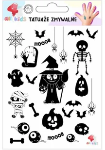 Tatuaże zmywalne dla dzieci Halloween 2 - Pedagogika i dydaktyka - miniaturka - grafika 1