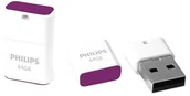 Pendrive - Pendrive PHILIPS Pico Edition, 64 GB, USB 2.0 - miniaturka - grafika 1