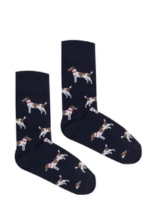 Skarpetki Teriery granatowe 42-46 - Skarpetki męskie - miniaturka - grafika 1