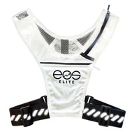 Nerki - KAMIZELKA DO BIEGANIA ROWER ODBLASKOWA PLECAK KIESZENIE NA BUTELKĘ PREMIUM BIAŁA - miniaturka - grafika 1