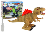 Zabawki interaktywne dla dzieci - Dinozaur Zieje Ogniem Para Wodna Świeci Na Baterie Brązowy - miniaturka - grafika 1