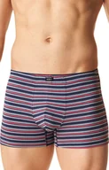 Majtki męskie - Bokserki męskie w paski granatowo-czerwone MXH 305, Kolor granatowo-czerwony, Rozmiar M, Key - Intymna - miniaturka - grafika 1