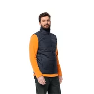 Kamizelki męskie - Męska kamizelka Jack Wolfskin LAPAWA INS VEST M night blue - XL - miniaturka - grafika 1