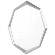 Lustra - Beliani Lustro ścienne 91 x 66 cm srebrne OENO - miniaturka - grafika 1