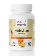 Suplementy naturalne - Zein Pharma - Dynia, Nasiona, 400mg, 60 kapsułek - miniaturka - grafika 1