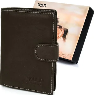 Wild Portfel skórzany męski duży Wild Horse brązowy RFiD I42 - Portfele - miniaturka - grafika 1