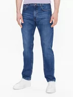 Spodnie męskie - Sisley Jeansy 4I4ISE010 Granatowy Regular Fit - miniaturka - grafika 1