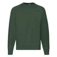 Bluzy męskie - Bluza męska Raglan Sweat Fruit of the Loom - Butelkowy zielony S - miniaturka - grafika 1