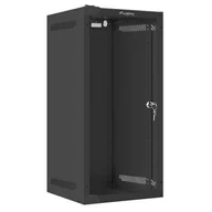 Szafy rack - Lanberg Szafa wisząca 10'' 12U 280x310 czarna FLAT PACK WF10-2312-10B - miniaturka - grafika 1