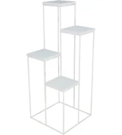 Kwietniki - Biały 4-poziomowy stojak na kwiaty W2-M55 - miniaturka - grafika 1