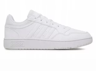 BUTY dziecięce ADIDAS HOOPS GW0433 obuwie sportowe białe wiązane 31,5 - Buty dla dziewczynek - miniaturka - grafika 1