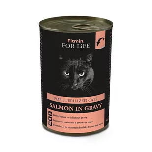 Fitmin karma dla kota FFL Cat Tin Sterilized Salmon 12 x 415 g - Mokra karma dla psów - miniaturka - grafika 1