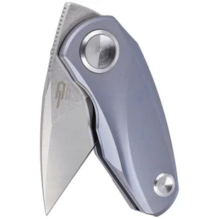 Nóż składany Bestech Tulip Frame Lock Blue Titanium, Stonewash / Satin M390 by Ostap Hel (BT1913B) - Noże - miniaturka - grafika 4