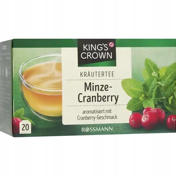 KING S CROWN Minze-Cranberry herbatka z DE