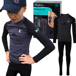 Komplet KAYTAN termiczny 122-128 bielizna termoaktywna bluza spodnie - Spodnie narciarskie - miniaturka - grafika 1