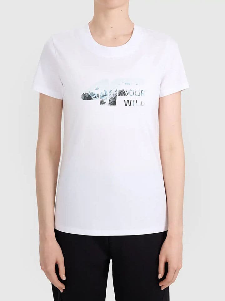 4F Koszulka w kolorze białym