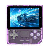Konsole i gry retro - Ręczna konsola do gier Powkiddy V10, ekran IPS 3,5 cali, Różne systemy Linux na licencji Open Source - Przezroczysty fioletowy - miniaturka - grafika 1
