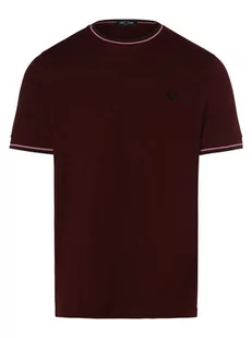 Fred Perry - T-shirt męski, czerwony - Koszulki męskie - miniaturka - grafika 1