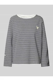 Bluza o kroju comfort fit ze wzorem na całej powierzchni - Tom Tailor - Bluzy damskie - miniaturka - grafika 1