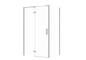 Kabiny prysznicowe - Kabina prysznicowa Cersanit Larga 120x80x195 prostokątna lewa chrom transparentne S601-322 - miniaturka - grafika 1