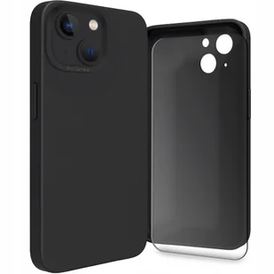 Etui do Apple iPhone 15 Osłona Kamery, Czarne, Plecki, Case Szkło 9H - Etui i futerały do telefonów - miniaturka - grafika 1