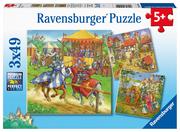 Puzzle - Ravensburger Puzzle 3x49 Rycerze 051502 - miniaturka - grafika 1