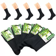 Skarpetki męskie - 5X SKARPETKI SKARPETY BAMBUSOWE MĘSKIE CIEMNOSZARE PREMIUM 44-46 - miniaturka - grafika 1
