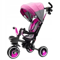 Rowerki trójkołowe - Rowerek trójkołowy Baby Mix 5w1 RELAX 360° różowy - miniaturka - grafika 1
