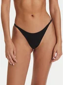 Stroje kąpielowe - Calvin Klein Swimwear Dół od bikini LV00Q61124 Czarny - miniaturka - grafika 1